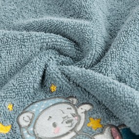 DETSKÝ BAVLNENÝ UTERÁK BABY75 SADA 3 KS 70X140 CM SVETLOMODRÁ