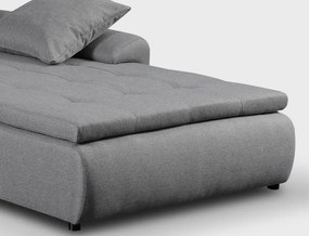 Rohová sedacia súprava Galileo, šedá látka