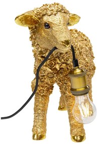 Animal Flower Sheep stolová lampa zlatá 36 cm