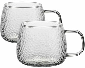 Florina Sklenený hrnček Savia 500 ml, 2 ks