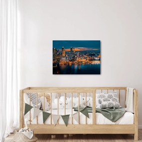 Obraz nočného mesta (70x50 cm)