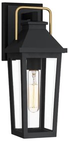 Quoizel QZ-BUCKLEY-S-MBK - Vonkajšie nástenné svietidlo S BUCKLEY 1xE27/40W/230V IP44