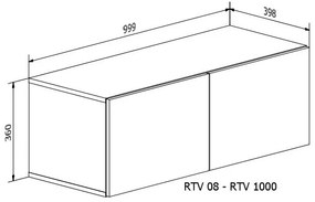 OBÝVACIA STENA ELEGANTE III BIELY LESK LED