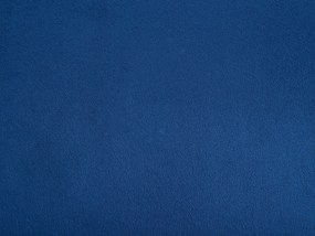 Leňoška zamatová kobaltová modrá pravostranná BIARRITZ Beliani