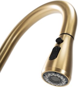 Rea Mild, stojanková kuchynská batéria h-430, zlatá matná, REA-B4803