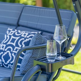 Záhradná hojdačka Igota - antracit / sivá