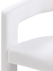 Designové křeslo LORY samet světle béžové