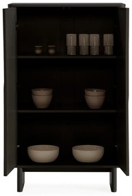 Čierna skrinka 80x130x40 cm Solei – MOME