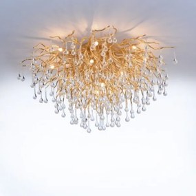 Paul Neuhaus 8092-11 - Prisadený luster ICICLE 14xG9/40W/230V pr. 100 cm mosadz