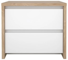 Biely/v prírodnej farbe nočný stolík Next – Tvilum