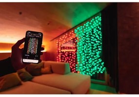 Twinkly TWW210SPP-TEU - LED RGB Vonkajší vianočný záves 210xLED 6,1m IP44 Wi-Fi