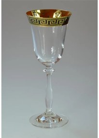 BOHEMIA ANGELA VERSO GOLD POHÁR NA VÍNO 185 ML SADA 6 KS