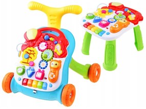 Inlea4Fun Musical Stroller edukačné s mélodiami zelená žltá