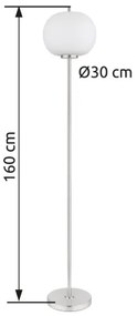 Globo 15345SNO - Stojacia lampa BLACKY I 1xE27/60W/230V