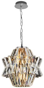 Luster Crown, 1x krištáľové tienidlo, (fi 34cm), ch