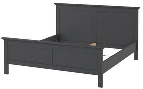 Sivá dvojlôžková posteľ 160x200 cm Paris – Tvilum