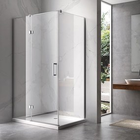 BPS-koupelny Obdĺžnikový sprchovací kút HYD-OK03D 120x100 chróm/transparent - bez vaničky