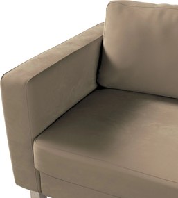 Poťah na sedačku Karlstad (nerozkladací, 3-miestny, krátky) farba produktu béžová látka lesklá, zamatová