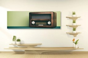 Obraz retro rádio Varianta: 150x50