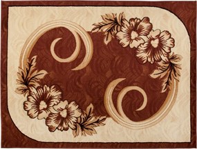 TA Koberec A166A HNEDÝ ATLAS PP Rozmer: 60x100 cm