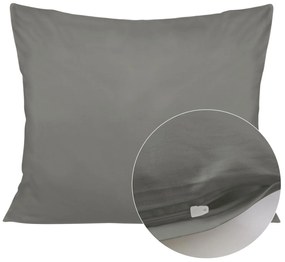 SATÉNOVÁ OBLIEČKA NA VANKÚŠ 50X70CM TMAVOSIVÁ