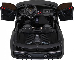 Ramiz Lamborghini SVJ DRIFT elektrické auto pre 2 deti čierne + funkcia driftu + diaľkové ovládanie + MP3 LED + pomalý štart
