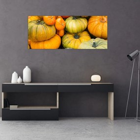 Obraz - Jesenná tekvica (120x50 cm)