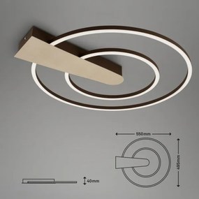 Briloner 3543-017 - LED Stmievateľné stropné svietidlo NICO LED/25W/230V zlatá