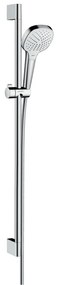 Hansgrohe Croma Select E, sprchová sada Vario EcoSmart 9 l/min so sprchovou tyčou 90 cm, biela/chrómová, HAN-26593400