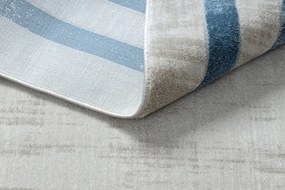 Moderný koberec NOBLE  1539 68 vzor rámu vintage, krémovo/ modrý