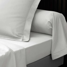 Biela napínacia plachta z bavlneného perkálu 90x190 cm Percaline – douceur d'intérieur