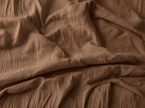 Mušelínová obliečka na vankúš MUSSARI 70x90 cm, svetlohnedý