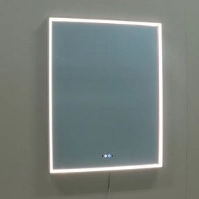 Bezdoteku Nemlžící kúpeľňové zrkadlo s LED osvetlením 90x70 cm KZ4