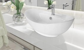 Invena Feme, keramické umývadlo na dosku 590x390x135 mm, biela lesklá, INV-CE-10-001-C