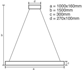 LED Stmievateľný krištáľový luster na lanku LED/95W/230V + diaľkové ovládanie
