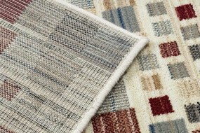 Koberec KILIM 7950/52933 geometrický sivý / béžový