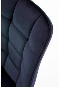 LuxuryForm Stolička ORLEN VELUR - tmavo modrá