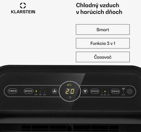 Klarstein Metrobreeze New York Smart 12k, mobilná klimatizácia, 12 000 BTU/3,5 kW, A, diaľkový ovládač