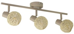 Bodové svietidlo DEX 3xE14/10W/230V béžové/krémové