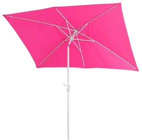 Slnečník N23 2x3m polyester/hliník - ružová