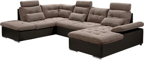 XXXLutz ROHOVÁ SEDAČKA, textil, kompozitné drevo, tmavohnedá, svetlohnedá MID.YOU - Sedačky - 002220017416