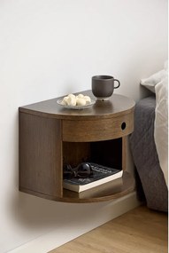 Nočný stolík v dekore duba v tmavoprírodnej farbe Paron – Actona