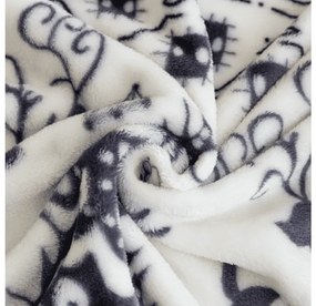 Mikroplyšová deka WINTER DEER, sivá Rozmer: 150 x 200 cm