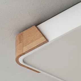 Brilagi - LED Stropné svietidlo PILANA LED/24W/230V dub/biela 32x32 cm