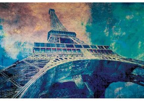 Fototapeta - Abstraktná Eiffelova veža I. 150x250 + zadarmo lepidlo