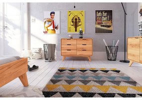 Nízka komoda z dubového dreva 90x63 cm Greg - The Beds