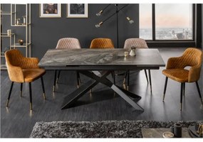 Rozkladací jedálenský stôl 40644 180/220/260 x 90cm Marble Look Ceramik  - Komfort-nábytok