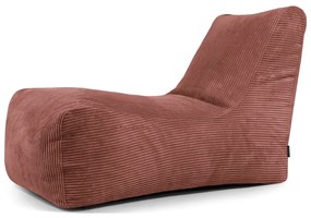Menčestrový sedací vak v tehlovej farbe Lounge – SLOWDOWN
