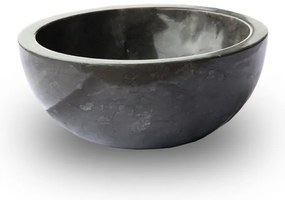 Indera Gemma 501 Ø 50 cm Black Kamenné umývadlo leštený mramor