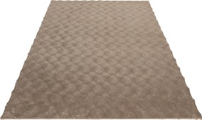 Obsession, Kusový koberec Diamond Cut 800 Taupe, 80x150, hnedá, obývacia izba